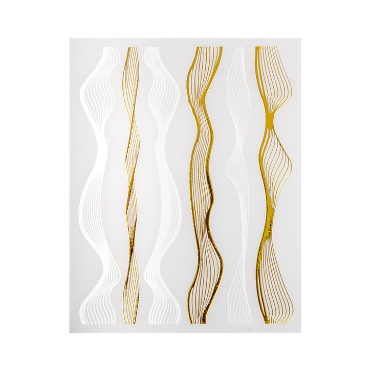 waves gold + white waves gold + white