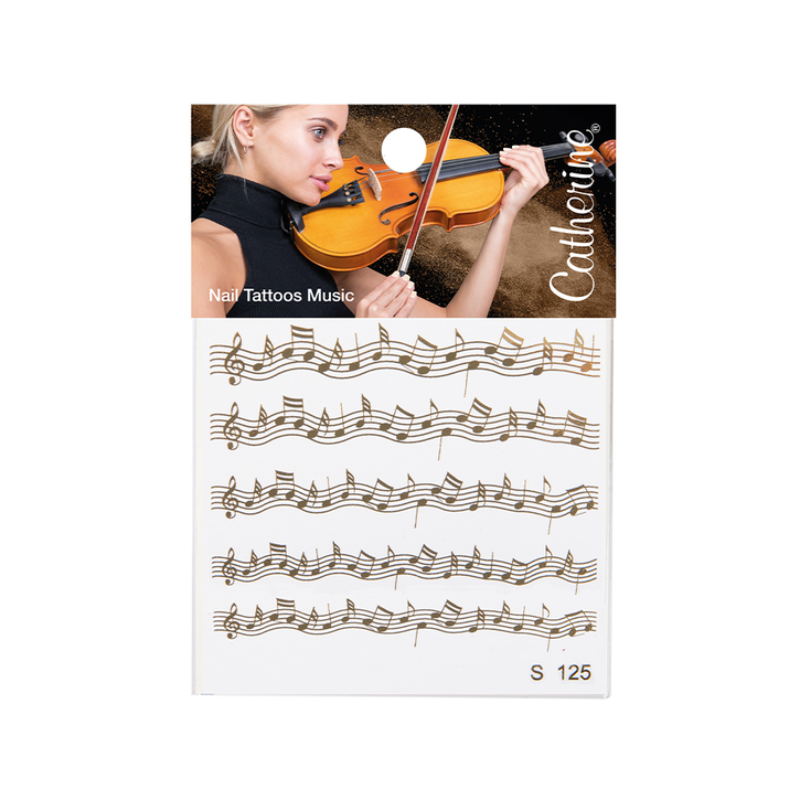 nail tattoo<br>Music nail tattoo<br>Music