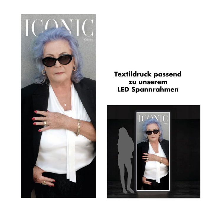 LED Lightbox Textildruck Motiv Iconic LED Lightbox Textildruck Motiv Iconic