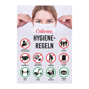 Reklamní plakát<br>Hygieneregeln