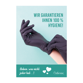 Werbeposter<br>Hygiene